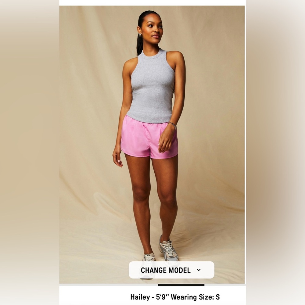Fabletics Heritage Dolphin Shorts Pink Sunset Running Athletic Short XS NWT